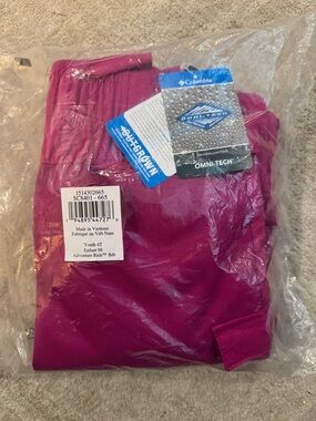 Columbia Youth 4T Snow Bib in Magenta